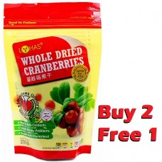 Lohas Whole Dried Cranberries 蔓越莓果干 200gm